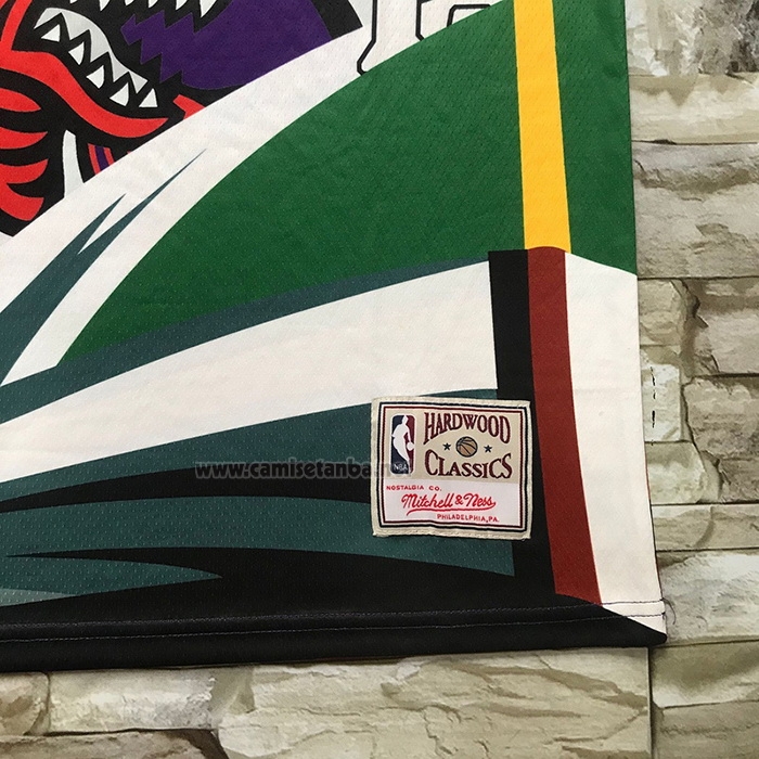 Camiseta Toronto Raptors Vince Carter #15 Rainbow Classic Negro